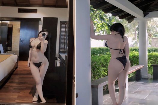 Người mẫu ảnh quyến rũ lén lút bên đại gia quyền lực