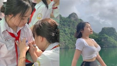 Học sinh nữ tốt nghiệp muốn tận hưởng khoảnh khắc thú vị sau giờ học